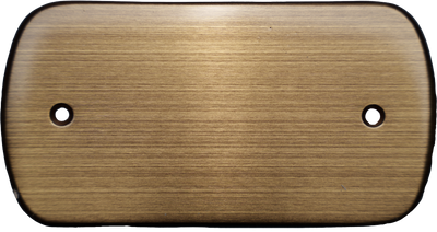 Dörrskylt Oxiderad mässing