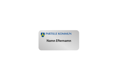 Namnbricka Partille kommun