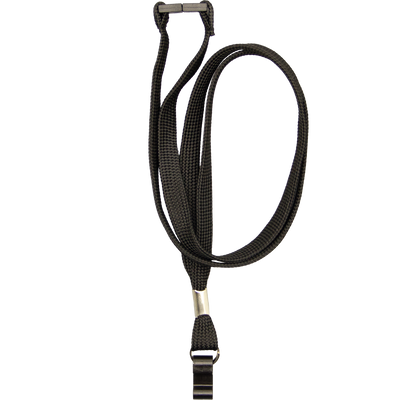 10 mm, black with key ring and sports hook