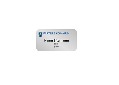 Namnbricka Partille kommun