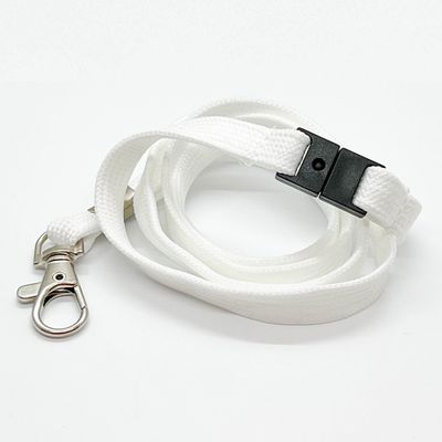 10 mm with rotatable "drop" hook + safety breakaway clasp