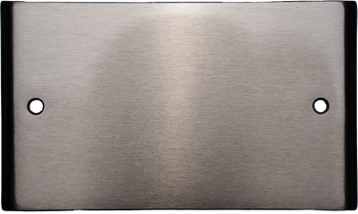 Dörrskylt Förnicklad mässing