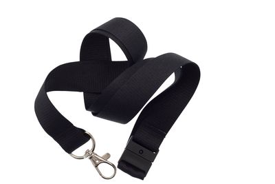 20 mm with rotatable "drop" hook + safety breakaway clasp