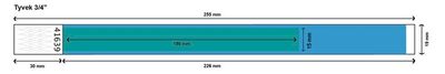 Numbered event wristband, Tyvek
