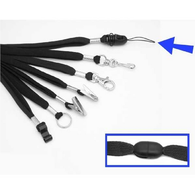 Lanyard, 9 mm, with break away and optional attachment