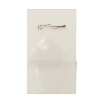 Congress badge 58x93 mm with safety pin