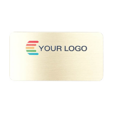 Name badge Metal Exclusive, rectangular