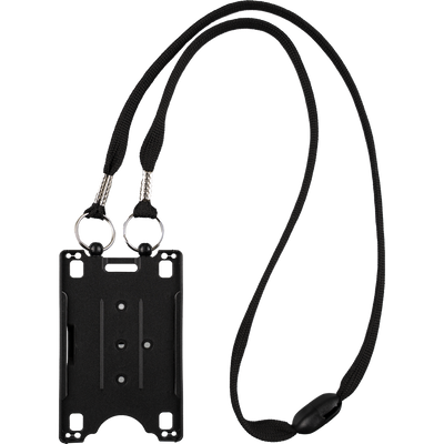CK Excellent dual badge reel lanyard