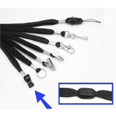 Lanyard, 9 mm, with break away and optional attachment