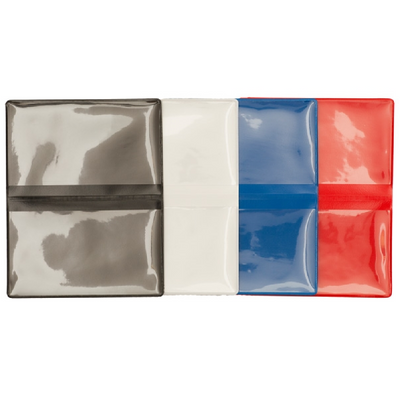 Plastic pocket horizontal, double pocket CR80 x 2, horizontal