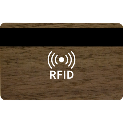 Wood card, Dark Walnut