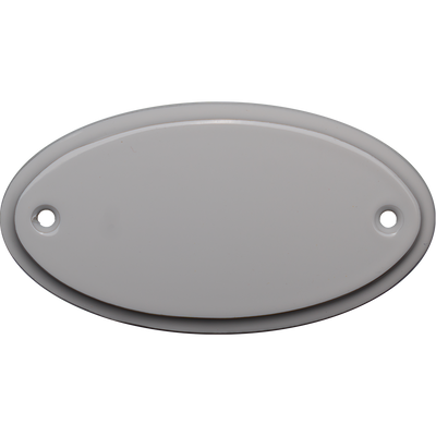 Dörrskylt vitlackad