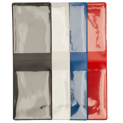 Vertical plastic sleeve, double pocket CR80 x 2