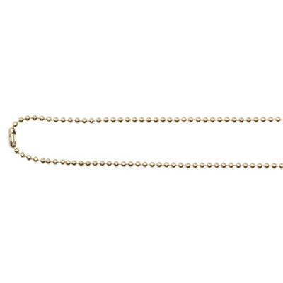 Ball chain in metal, 76 cm, nickel-free