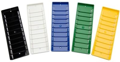 Card holder, 10 slots, wall-mounted
