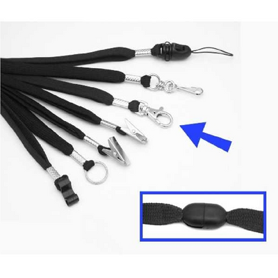 Lanyard, 9 mm, with break away and optional attachment