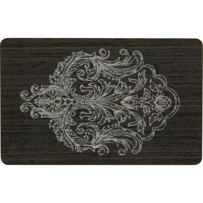 Wood card, Dark Black Walnut