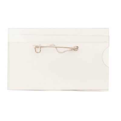 Congress badge 75x40 mm with safety pin