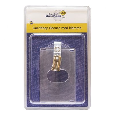 CardKeep Secure, lockable with suspender clip