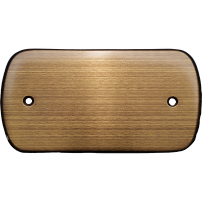 Dörrskylt Oxiderad mässing