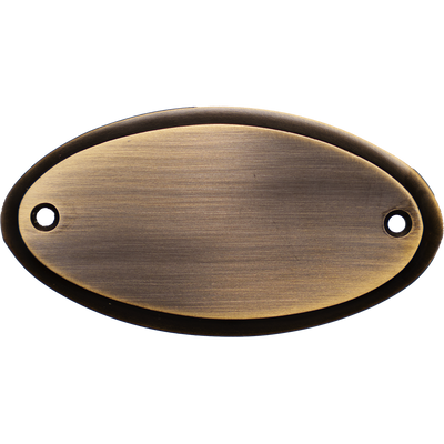 Dörrskylt Oxiderad Mässing