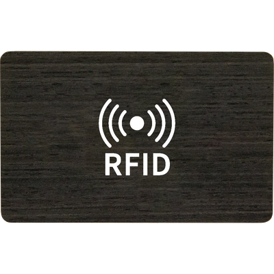 Wood card, Dark Black Walnut