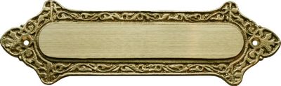 Brass sign