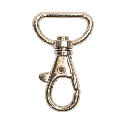 Rotateable carabiner hook, dropshaped