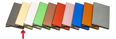 RFID Blocker wallet in aluminum