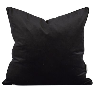 Anna velvet black pillow case