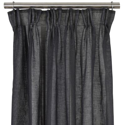 Linn dark grey curtain lengths