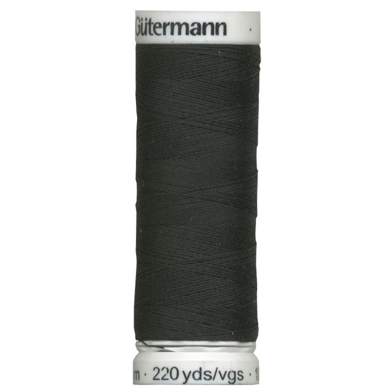 Alla tygers tråd 200m från gutermann Col. 000, kvalitets sytråd i svart från tyska Gütermann i 100% polyester.