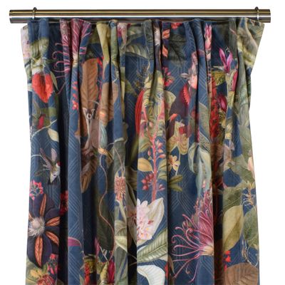 Botanic chic velvet curtains