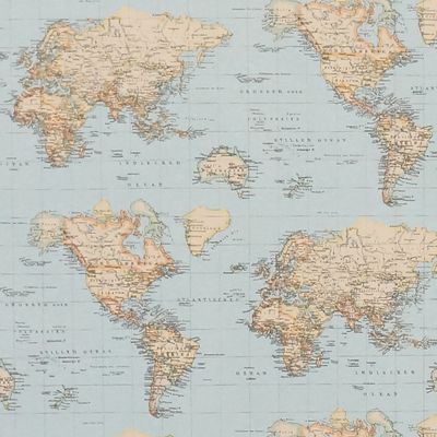 Världskartan tyg