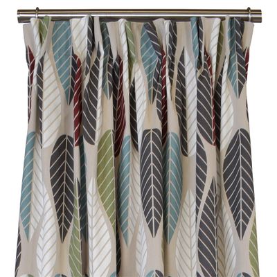 Blader maroon curtains - 240cm