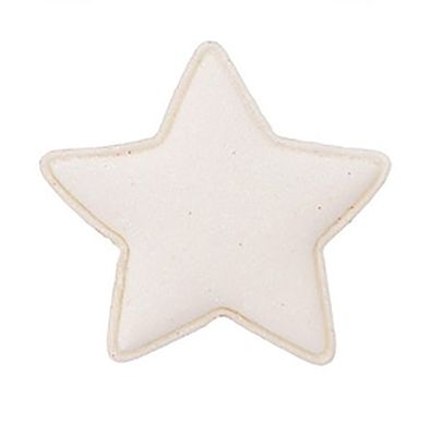 Patch Glitter star white