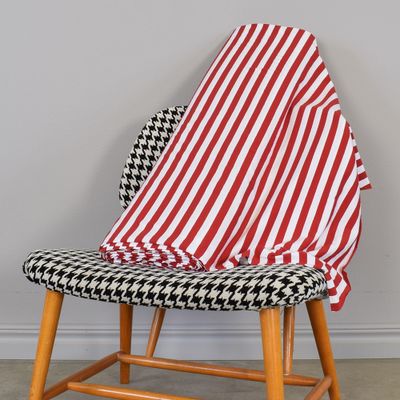 Large stripe red jersey | pinkhousefabrics.com