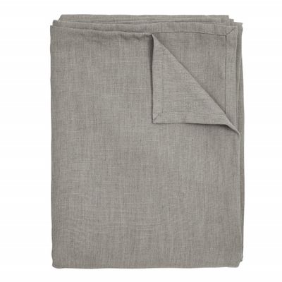 Timeless light grey table cloth 150x275cm