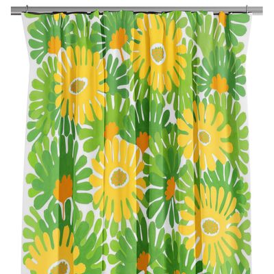 Blomsterspel yellow curtain lengths -300cm
