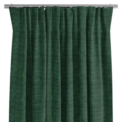 Velvet marble green curtains