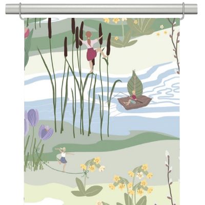 Naturens lycka pastell panel curtains