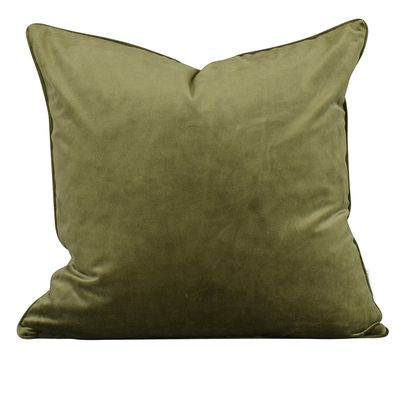 Anna forest green pillow case