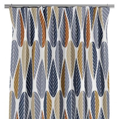 Blader blue curtains - 240cm