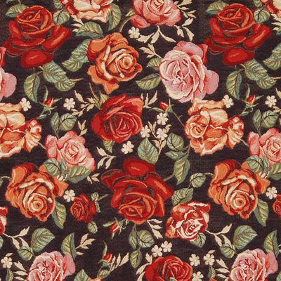 Rose möbeltyg med rosor