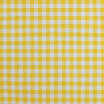 Greta yellow checkered cotton