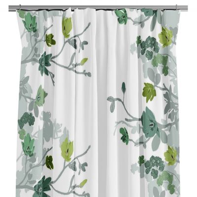 Grandiflora green curtains - 240cm