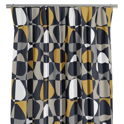 Mosaik black curtains -240cm 