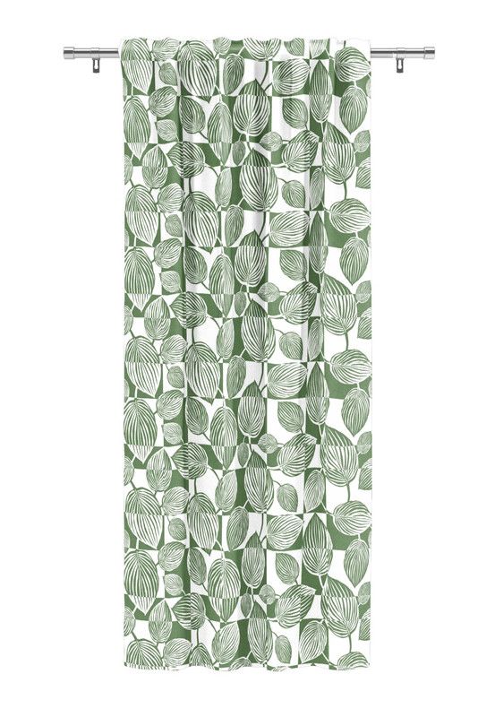 Gardintyg på metervara Lyckliga rut grön från Arvidssons Textil