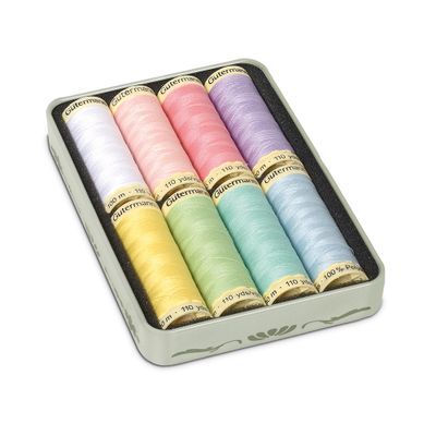 Thread box 8 colours pastell