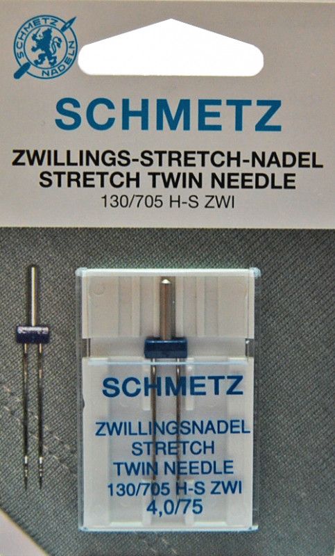 Tvillingnål stretch 4mm schmetz.